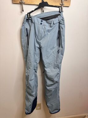 Scott Light Blue Ski Pants with Navy Trim